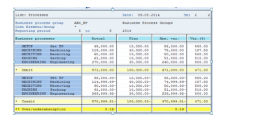 Example of a system-generated report